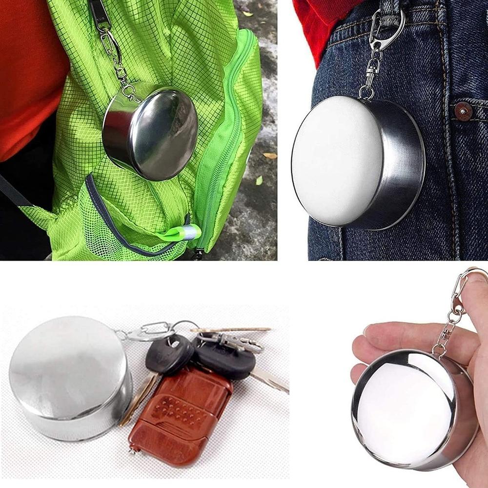 stainless steel folding cup